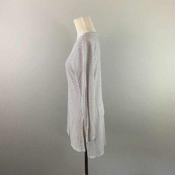 DEVOTED Luxury Apparel White & Black Striped Tunic - Picture 3 of 6